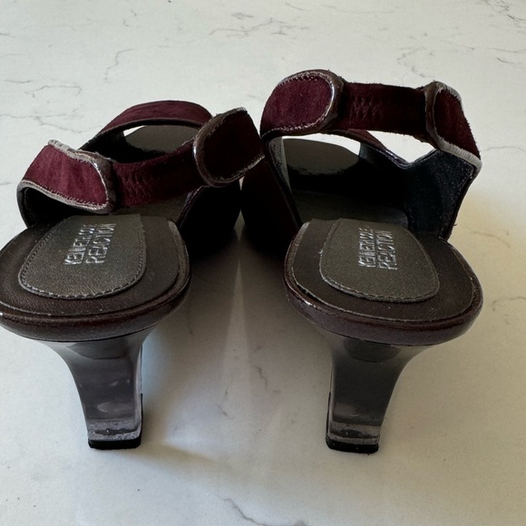 Kenneth Cole Reaction Dark Red ombré clear heel slingbacks - Picture 7 of 13